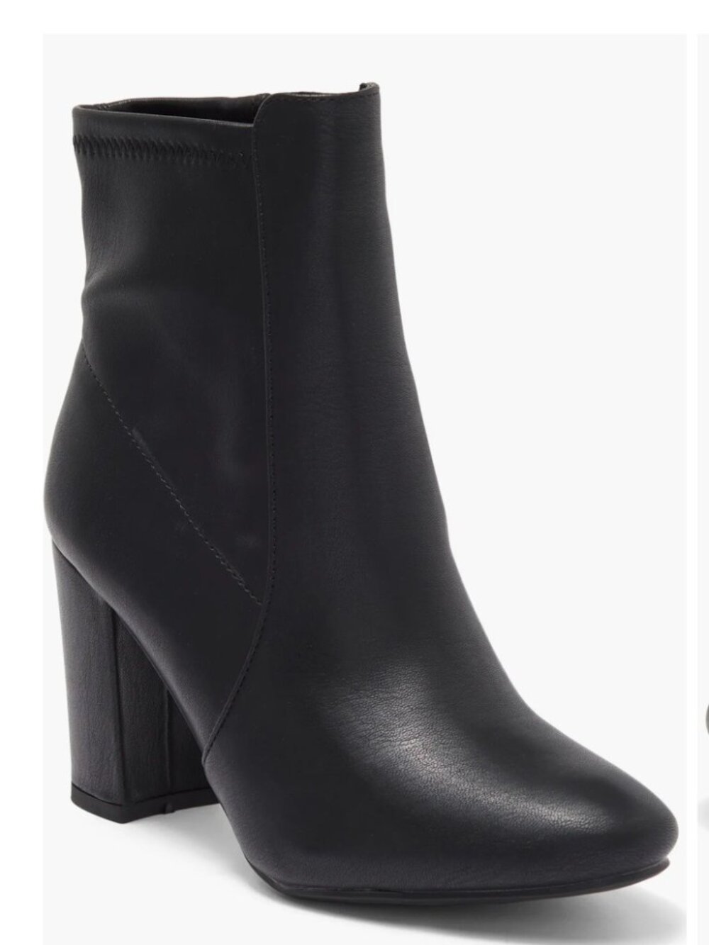 Top‎ Moda Black Boots Women’s 6.5 Faux Leather Ankle Booties Zip Side
